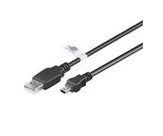 „Goobay USB 2.0“ didelės spartos laidas nuo USB A iki 1,8 m mini USB [USB 2.0 kištukas (A tipas) > USB 2.0 mini kištukas (B tipas, 5 kontaktų)]