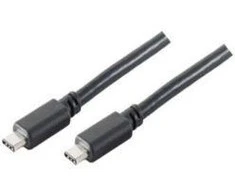 Goobay 67976 USB-C 3.1 generacija 1 laidas, juodas, 1m | Goobay | USB-C įkrovimo kabelis USB-C kištukas | USB-C vyr