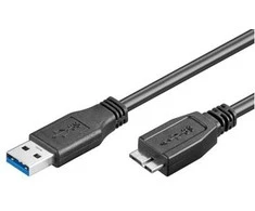 USB kabelis Goobay USB-A - mikroUSB 1,8 m juodasis (95026)