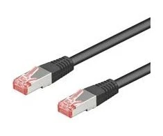 Goobay Kabelis LAN Patchcord CAT 6 S/FTP LSZH Juoda 1m