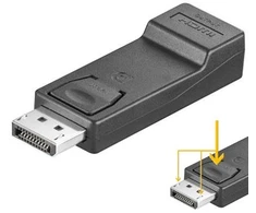 „Goobay“ | „DisplayPort/HDMI“ adapteris 1.1, su auksine danga | 51719