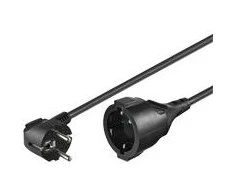 MicroConnect Schuko Extender, M-F, 10m, juoda (PE141000)