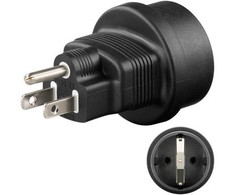 „MicroConnect“ universalus adapteris US/Schuko (PETRAVEL3)