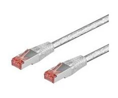 Goobay Wentronic goobay - Tinklo kabelis - RJ-45 (M) iki RJ-45 (M) - 5,0 m - poros metalinėje folijoje (PiMf) - CAT 6 - be halogenų, formos - skaidrus (93567)