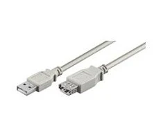 USB kabelis Goobay USB-A - USB-A 1,8 m Balta (68715)