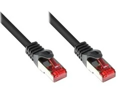 GoodConnections Geras sujungimas 0,25m Kat. 6 – S/FTP – 0,25 m – Cat6 – S/FTP (S-STP) – RJ-45 – RJ-45 – Juodas