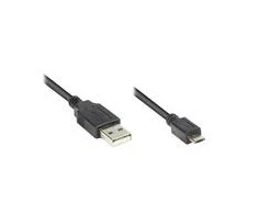 Good Connections USB kabelis Geros jungtys USB-A - mikroUSB 1,8 m juodasis (93181)