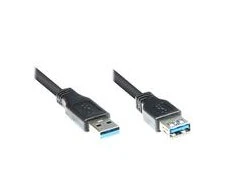 Good Connections Kabelis USB Alcasa USB-A - USB-A 1 m Juodas (2711-S01)