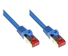Good Connections Geri ryšiai RNS Patch kabelis su Rastnasenschutz, Kat. 6, S / FTP, PiMF, PVC, 250MHz, mėlyna, 2m, Geri ryšiai (8060-020B)