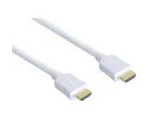 Good Connections Geros jungtys High Speed HDMI Kabelis 3m mit Ethernet auksinis Stecker balta