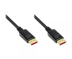 Good Connections Geros jungtys 4814-010S – 1 m – DisplayPort – DisplayPort – Vyriškas – Vyriškas – Auksinis