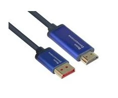 Alcasa Good Connections Geros jungtys DP/HMDI 1.4 jungties kabelis 4K UHD @ 60Hz SmartFLEX aliuminio mėlynas 2m