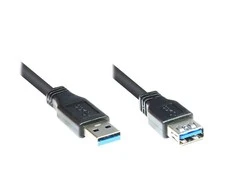 USB laidas „Good Connections“ USB-A - USB-A 5 m Juodas (2711-S05)