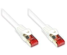 Good Connections Geras ryšys RNS Komutacinis kabelis su apsaugine danga, Cat. 6, S/FTP, PiMF, PVC, 250MHz, baltas, 7,5m, geras ryšys (8060-075W)