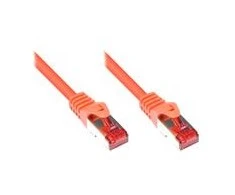 Good Connections Geri ryšiai RNS Komutacinis kabelis su Rastnasenschutz, kat. 6, S/FTP, PiMF, PVC, 250MHz, oranžinis, 1,5m, geros jungtys (8060-015O)