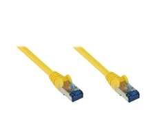 GoodConnections Good Connections Patchkabel Cat. 6a S/FTP, PiMF halogenfrei 500MHz gelb 0,5m