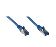 GoodConnections Good Connections Patchkabel Cat. 6a S/FTP, PiMF halogenfrei 500MHz blau 5m