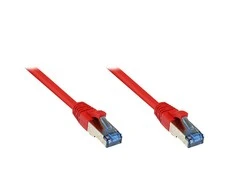 GoodConnections Geri ryšiai Patchkabel Cat. 6a S/FTP, PiMF halogenfrei 500MHz raudona 5m