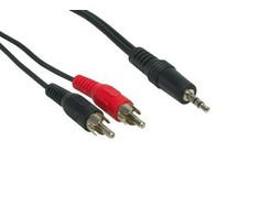 Good Connections Geros jungtys RCA laidai 1.5m kištukas - jack kištukas stereo juodas
