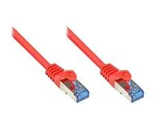 GoodConnections Geri ryšiai Patchkabel Cat. 6a S/FTP, PiMF halogenfrei 500MHz raudona 2m