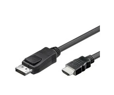 GoodConnections Good Connections Anschlusskabel 3m Displayport zu HDMI 24K vergoldet juodas