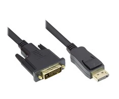 GoodConnections Good Connections Anschlusskabel 1m DisplayPort zu DVI-D juodas