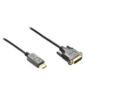 GoodConnections Good Connections Anschlusskabel 3m DisplayPort zu DVI-D juodas