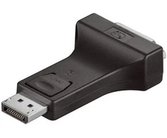 GoodConnections Geros jungtys DisplayPort St. zu DVI-I Bu. Adapteris 24K vergoldet juodas