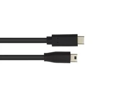 GoodConnections Good Connections Anschlusskabel 0,15m USB 2.0 USB-C zu USB 2.0 Mini-B juodas