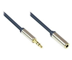 GoodConnections Good Connections 3,5mm Klinke Kabelis 1m St. zu Bu. dunkelblau