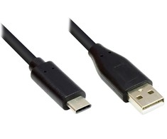 Good Connections Kabelis USB Alcasa USB-A - USB-C 2 m Juodas (GC-M0118)