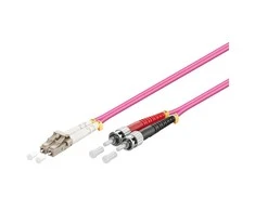 GoodConnections Good Connections Geros jungtys LW-805LT4 - 5 m - OM4 - LC - ST - Vyriškas / Vyriškas - Violetinė