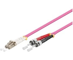 GoodConnections Good Connections Geros jungtys LW-805LT4 - 5 m - OM4 - LC - ST - Vyriškas / Vyriškas - Violetinė