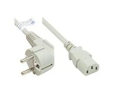 GoodConnections Good Connections Netzkabel Schutzkontakt an C13 (gerade), grau, 1,8 m