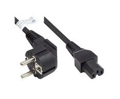 GoodConnections Geros jungtys P0150-S010 - 1 m - Maitinimo kištuko tipas E+F - C15 jungtis - H05V2V2-F - 250 V - Juodas