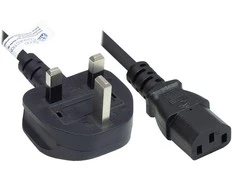 GoodConnections Geros jungtys Netzkabel UK Typ G (BS 1363) an C13, 10A, ASTA, juodas, 1,8 m