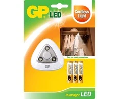 GP Lighting Pushlight LED Lamp + Baterijos