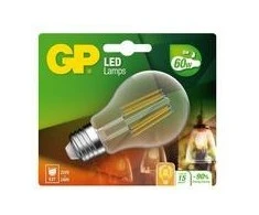 GP - Klasikinė LED lemputė su gijomis, E27, 6 W (60 W), 806 lm