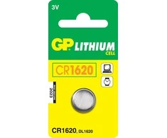 Elementas GP LITHIUM CR1620, 3V