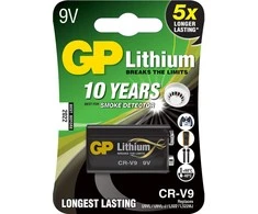 GP 9V CR-V9 6f22 baterijos 1 vnt.