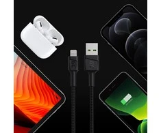 Green Cell Žalias Cell GREENCELL laidas GC PowerStream USB-A – Lightning 120cm Apple 2.4A