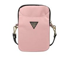 Dėklas Krepšys Guess Nylon Triangle Logo (Guppntmllp) rožinės spalvos