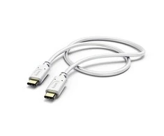 HAMA USB TYPE-C/TYPE-C CABLE 1.5M Baltas