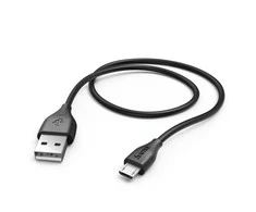 Hama USB-A – microUSB USB laidas 1,4 m juodas (001736100000)