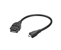 HAMA USB OTG CABLE GN A / B MICRO WT 15 CM Juodas