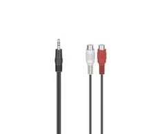 Audio Jack - 2 RCA kabelis Hama 00205185 0,1 m Juoda