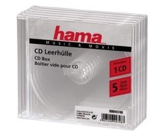 Hama OPAK. CD-BOX 5 SZT TRANSP.