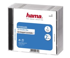 Hama Pudełka na płyty CD-BOX 5 vnt. podwójne (447450000)