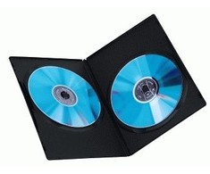 Hama Slim DVD Double Jewel Case pakuotė, 25 vnt., juoda 51185