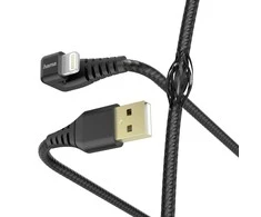 HAMA CABLE USB LIGHTNING MFI 1.5M Juodas